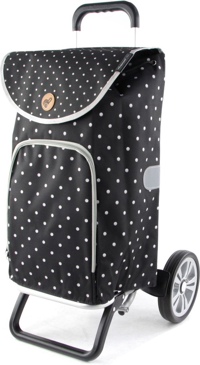 Andersen SHOPPER MANUFAKTUR Boodschappentrolley Alu Star Shopper Ole 41L Black Zwart 111cm