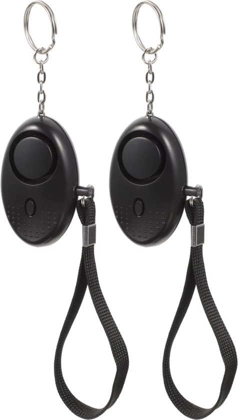 Estacks persoonlijk alarm - pepperspray - wolvenfluitje- 2 stuks - 140 dB - Incl. Batterij - zelfverdediging - alarm sleutelhanger -Persoonlijke beveiliging - met zaklamp - zelfverdediging producten -