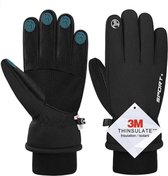 BOTC Fietshandschoenen Windproof/Waterproof - Handschoenen Met Touchscreen - L - Zwart