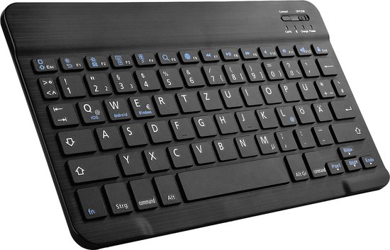 Cazy Cover avec clavier adapté à iPad Pro 13 2024 (7e génération) - Disposition Qwertz - Zwart