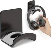 Koptelefoon Standaard - Haak - Headset Hanger - Zwart - Muur - Klevend