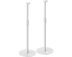 Vloerstandaard set voor Sonos Era 100 en 300 - 2 stuks - Hoogte verstelbaar - Basic - Wit