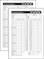 Klaverjas scoreblok - 2x - A5 - 50 vellen - klaverjassen spel - kaartspel