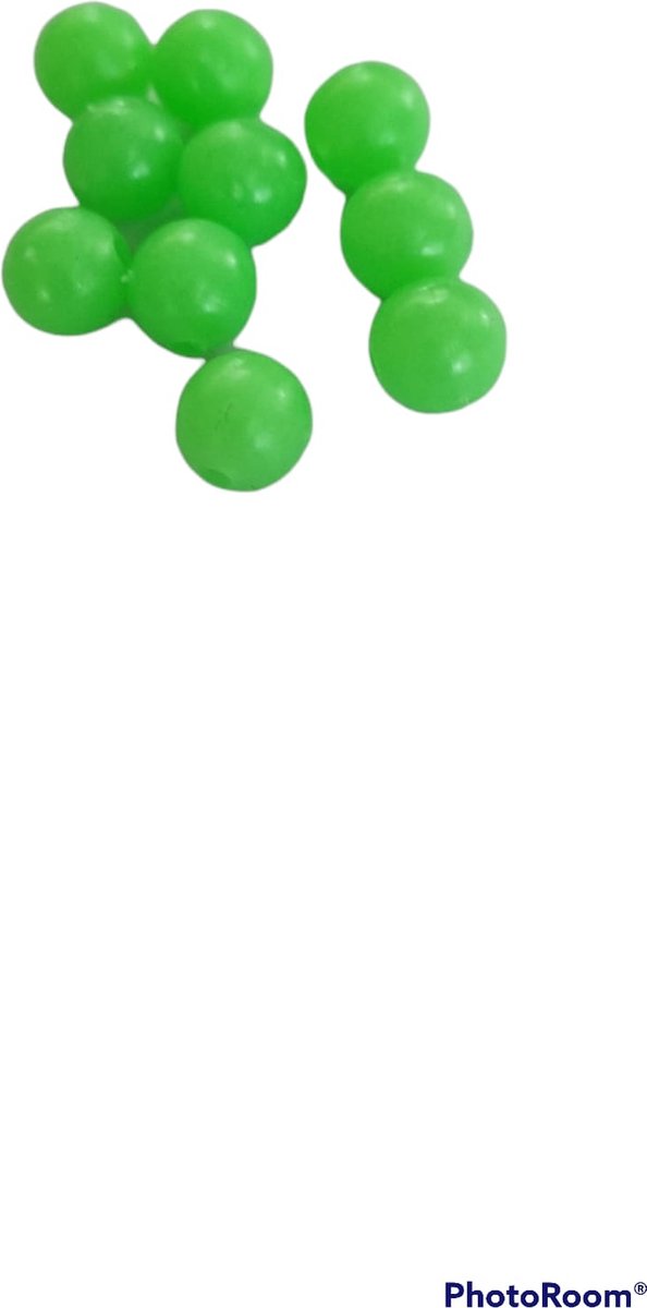 Kralen nylon groen 8 mm