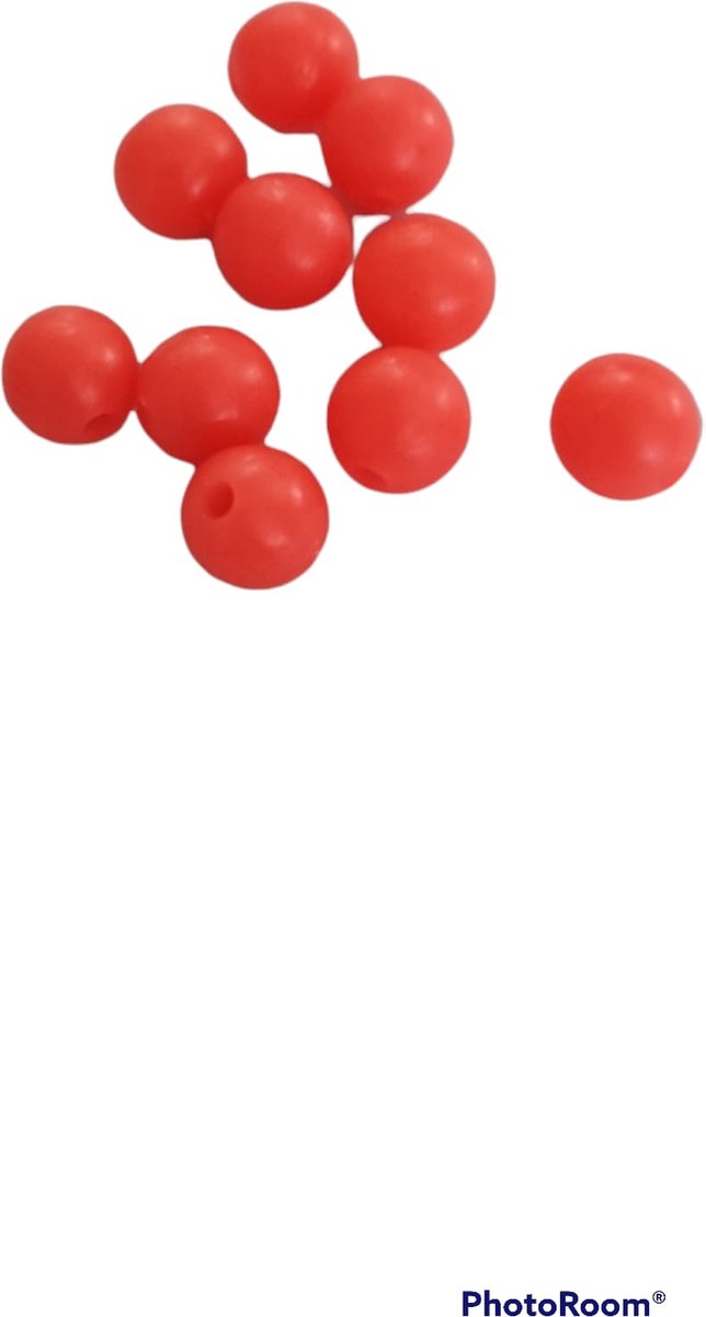 Kralen nylon | 8mm | rood