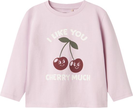 NAME IT Mädchen Langarmshirt - Baumwolle Top Mit Rundhals