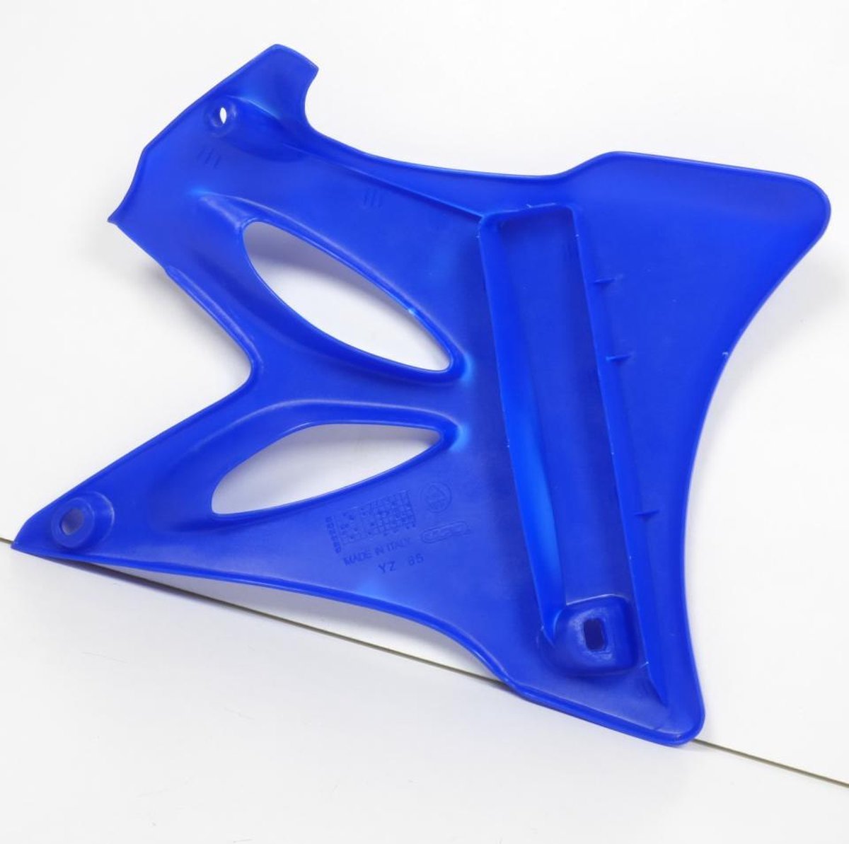 ufo blauw linker radiateurkap voor yamaha 85 yz grote wielen 2002 tot 2014