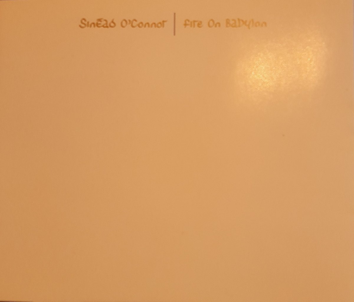 Sinead O'Connor - Fire Over Babylon - 4 Track Cd Maxi Single