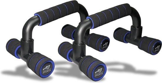 AJ-Sports Opdruksteunen - Push up bars - Push up Grips - Push up stand - Push up bord - Push up - Blauwe opdruksteunen - Fitness - Workout