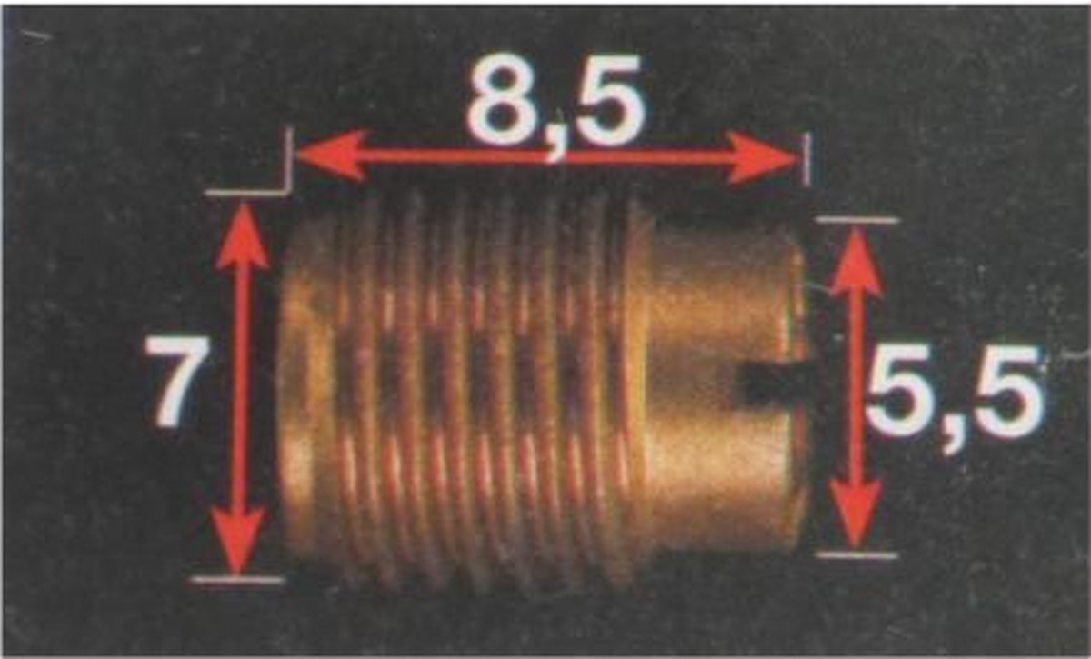 ken60 luchtsproeier voor keihin motorfiets carburateur 99101-124-60 nieuwe maat 60
