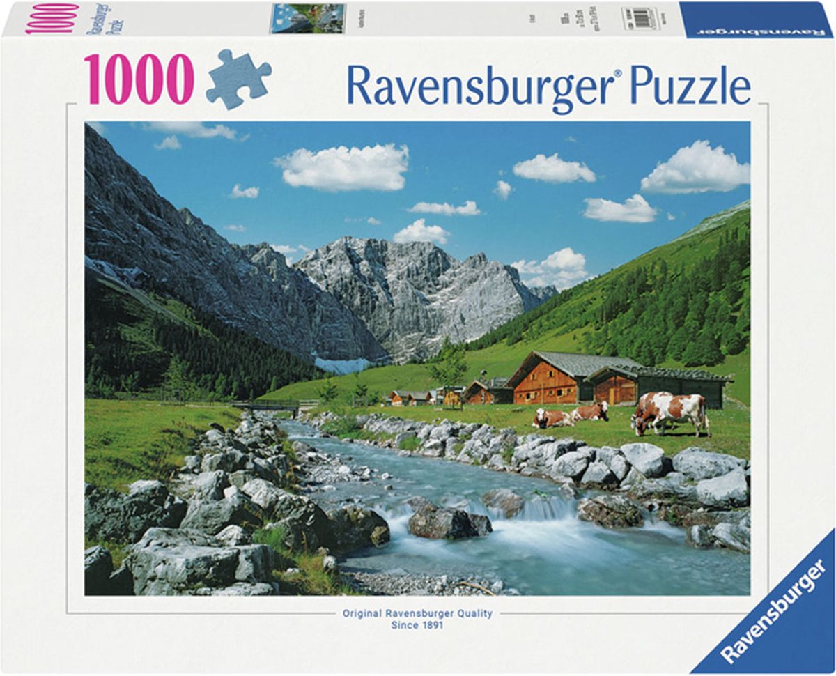 Ravensburger puzzel Karwendelgebergte, Oostenrijk - Legpuzzel - 1000 stukjes — afbeelding 7