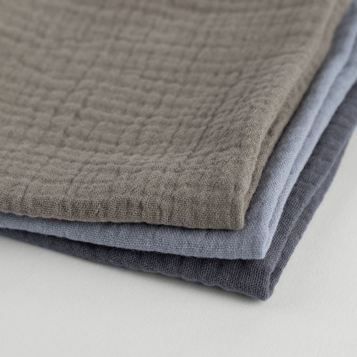 Mousseline katoenen herbruikbare zakdoek - Combipack man 3