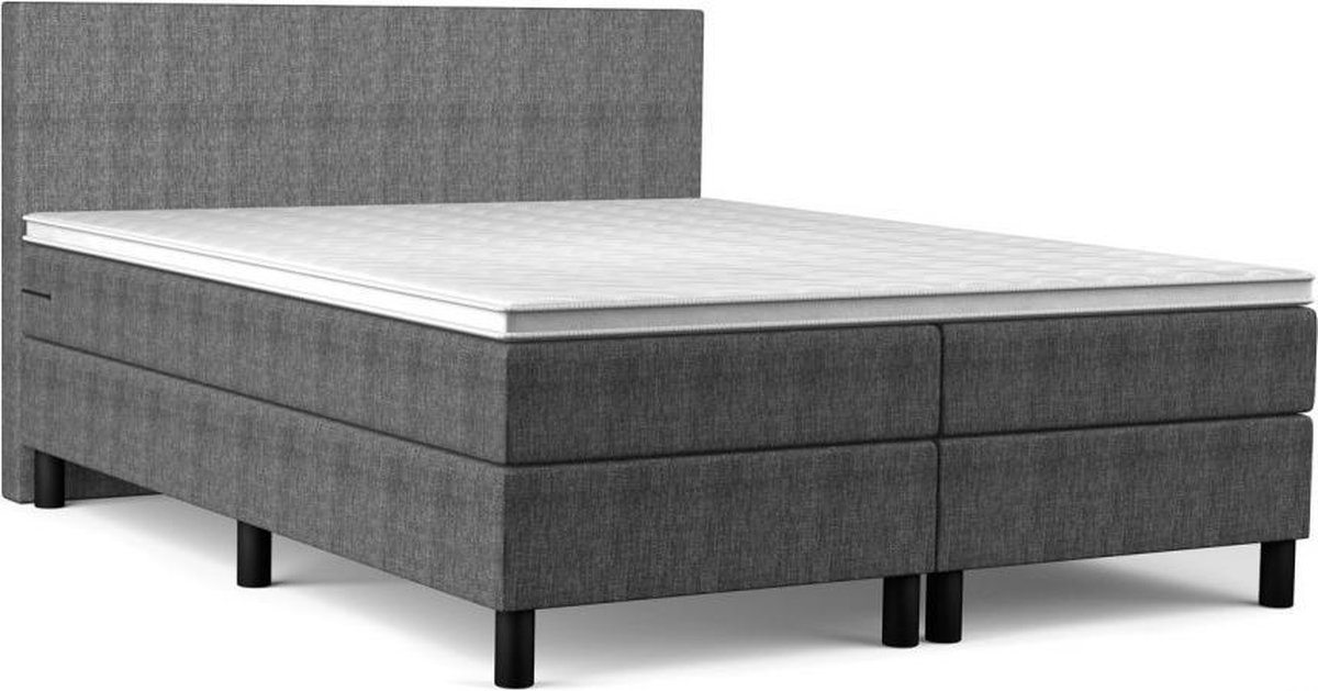 Boxspring Basic - 180x220 cm - Pocketvering - Stof Antraciet