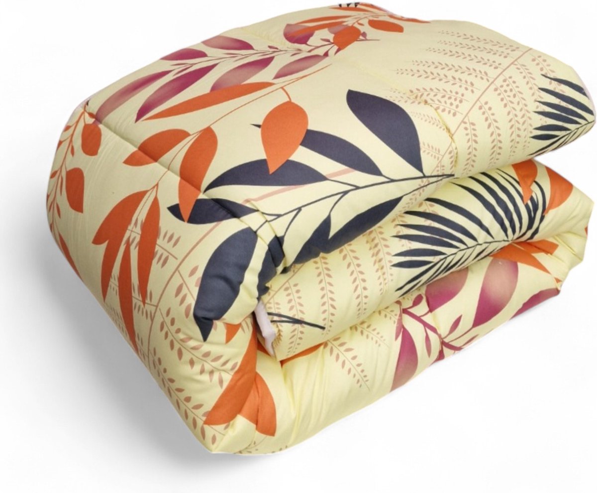 Dekbed bedrukt - Zonder hoes ( 2 in 1 ) - Tweezijdig - 240 x 220 cm - Azileaf / Velya