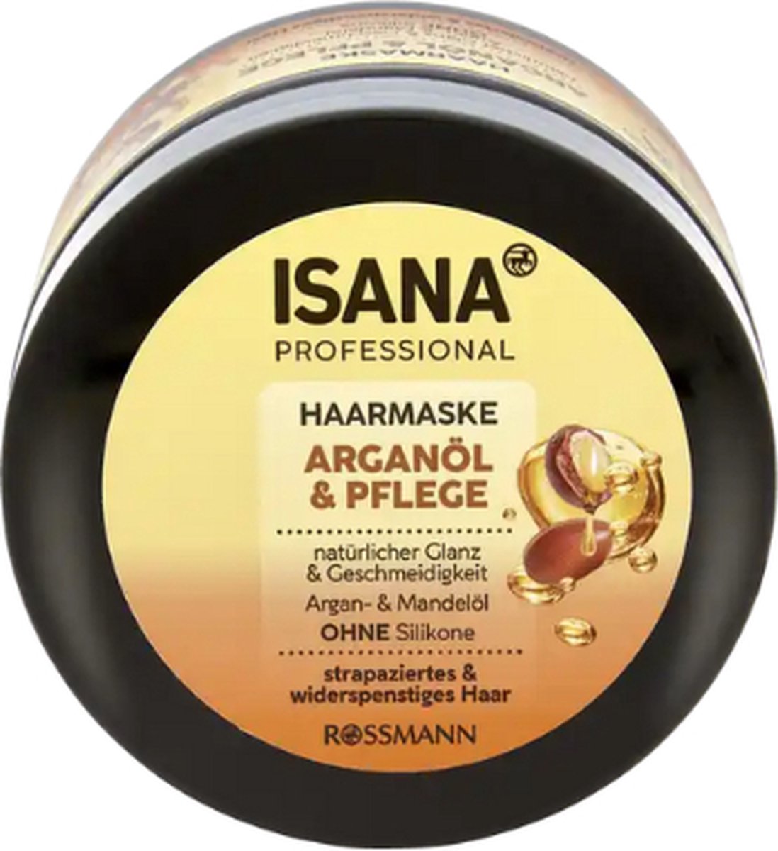 ISANA PROFESSIONAL Haarmasker Arganolie & Glans | 1x 250ml | Rijke diepe verzorging
