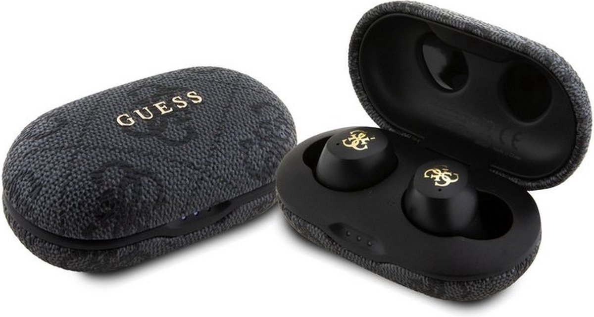 Guess True Wireless 4G Metal Bluetooth In-Ear Oordopjes - Zwart