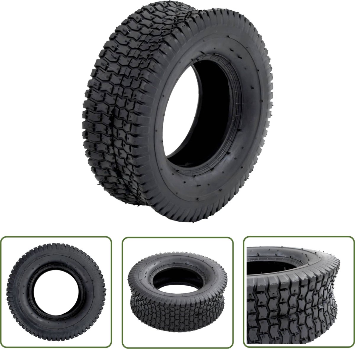 vidaXL Kruiwagenband 13x5.00-6 4PR rubber