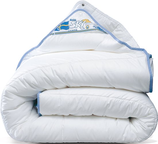 Ciel suédois | Couette de luxe lavable non allergique 4 saisons | La couette anti-allergique en fibres creuses vraiment respirante | 140x200cm