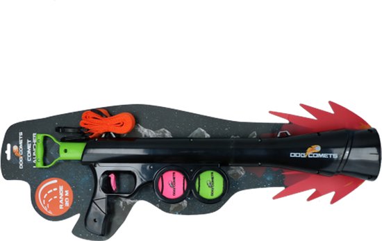 Dog Comets Comet Launcher - Ballenschieter - Inclusief Draagriem en 2 tennisballen (M) - Tot wel 20 meter ver - Hondenspeelgoed - Ballenwerper