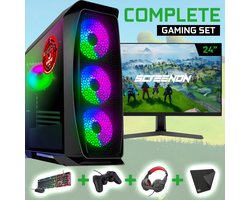 ScreenON - Gaming Set - X250126 - V1 (GamePC.X250126 + 24 Inch Monitor + Toetsenbord + Muis)