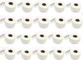 Label Tape Geschikt voor Dymo 11352 | 54 x 25 mm | S0722520 - Wit - 500 labels per Rol - 20 stuks - Geschikt voor: 310 320 330 400 400 Turbo 400 Duo 450 450 Turbo 450 Twin Turbo 450 Duo 4XL Wireless