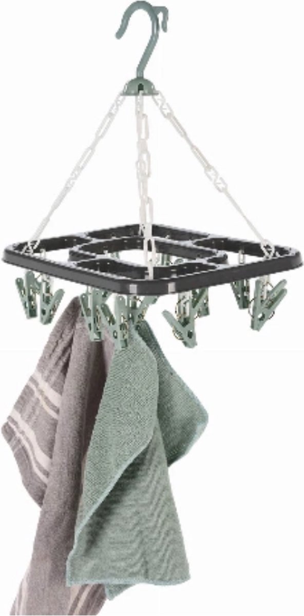 Goedkoopste Droogrek met 18 knijpers - 24 cm x 31 cm
