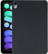 Mobigear Tablethoes geschikt voor Dunne Apple iPad Mini 7 (2024) Hoes Flexibel TPU | Mobigear Basics Backcover | iPad Mini 7 (2024) Case | Back Cover - Zwart