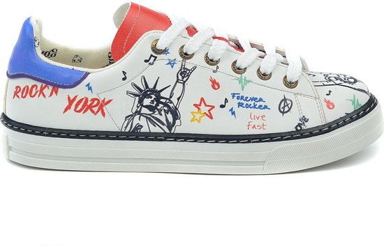 GOBY - Rock NewYork - Baskets pour femmes - Chaussures pour femmes - Haute qualité - Fait main - Taille 38