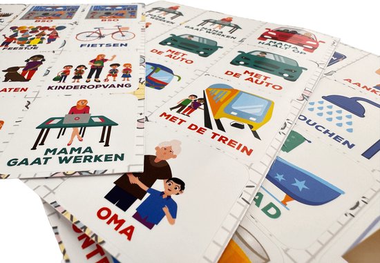Smarfer - Magnetische pictogrammen voor weekplanner - 50 stuks - Planbord kind – Buiteneditie