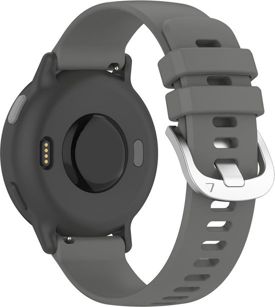 Bracelet en Siliconen - adapté pour Garmin Venu / Venu 2 Plus / Venu SQ / SQ 2 / Vivomove / 3 / Style / Vivoactive 3 / Vivoactive 5 / Forerunner 55 / 165 / 245 / 645 - gris