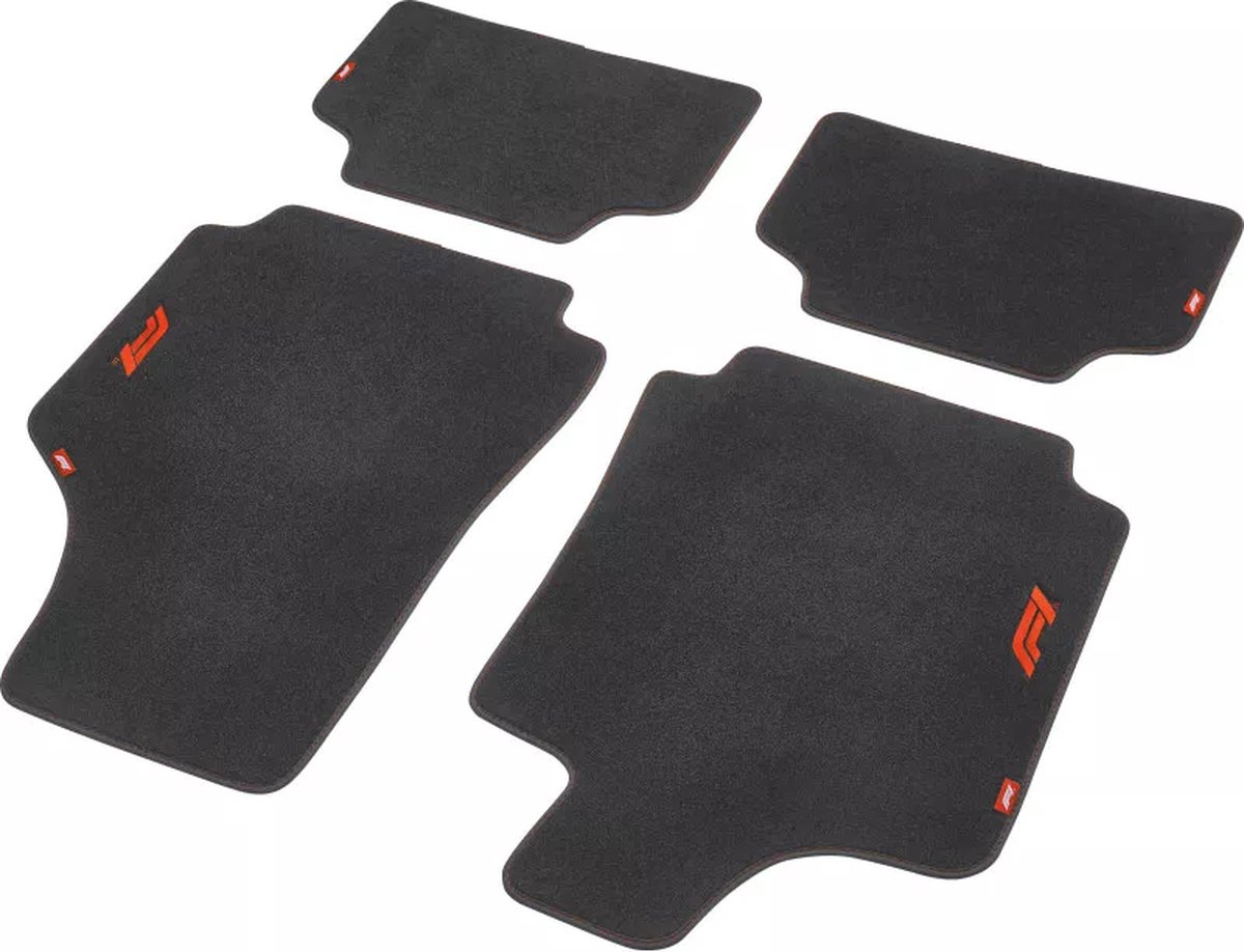 Formule 1 - Automattenset - Universeel - Textiel Zwart 4-delig