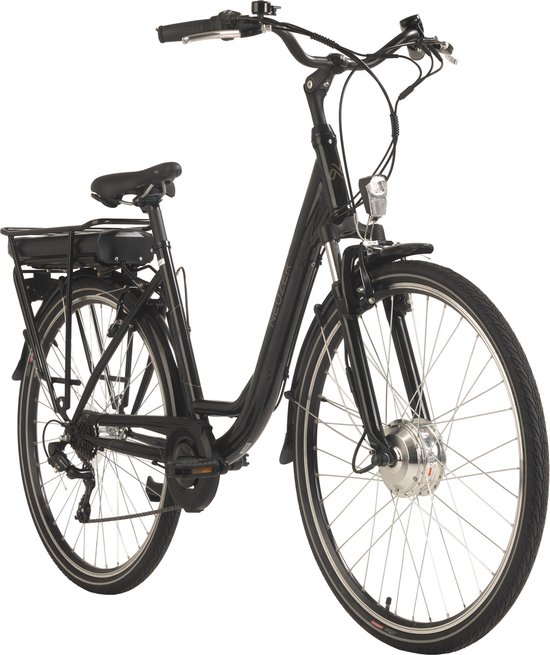 Hollandia Fiets (elektrisch) E-stadsfiets dames Hollandia Lido 28'' e-bike 7 versnellingen zwart - 49 cm