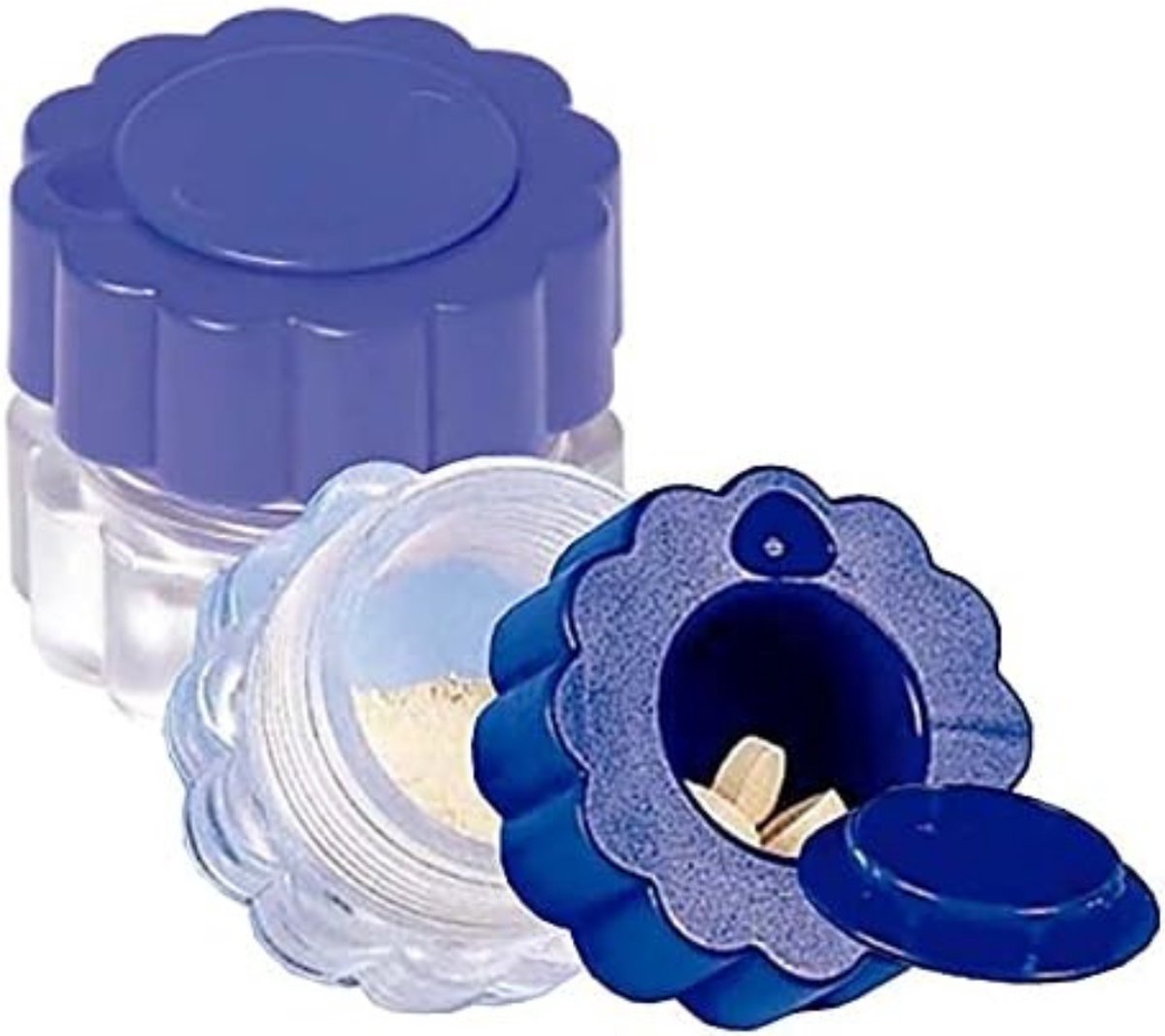Solacis - Pillenvergruizer - Pillen vergruizer - Pillenmaler - Tabletvergruizer - Pil crusher - Handmatig - Blauw