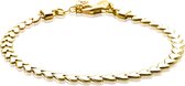 Zinzi Jewels 925 Sterling Zilveren Goudkleurige Armband  (Lengte: 17.00-19.00 cm) - goud