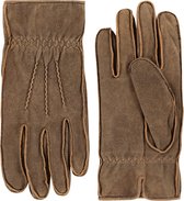 Leren handschoenen heren met vintage uitstraling model Noja Color: Espresso, Size: 10