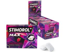 Stimorol Chewing Gum Max Strawberry Sans Sucre 1x21 pièces