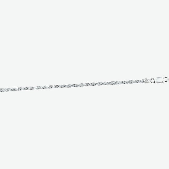 koningsketting zilver vierkant model 4 mm 60 cm