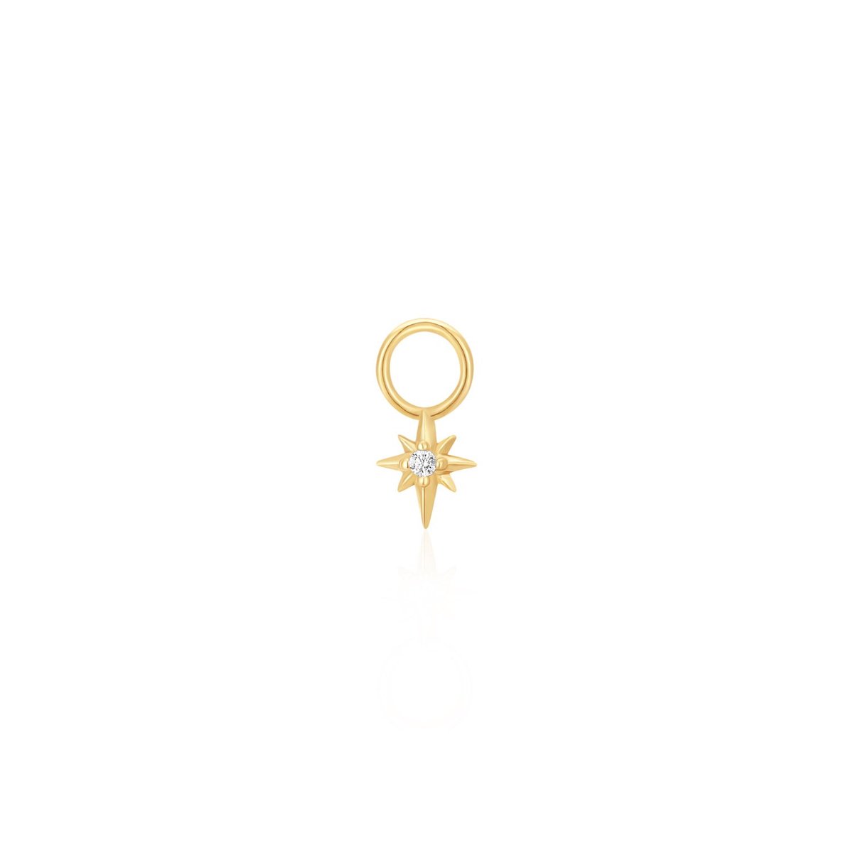 Ania Haie AH EC048-03G Pop Charms Dames Hanger - Ster - Sieraad - Zilver - Goudkleurig - 925 Zilver - 5 mm breed - 6 mm lang