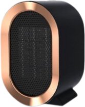 Oneiro's Luxe Aérotherme électrique NOIR 800W/1200W - 10 x 13 x 20 cm - chauffage électrique - chauffage - hiver - eco