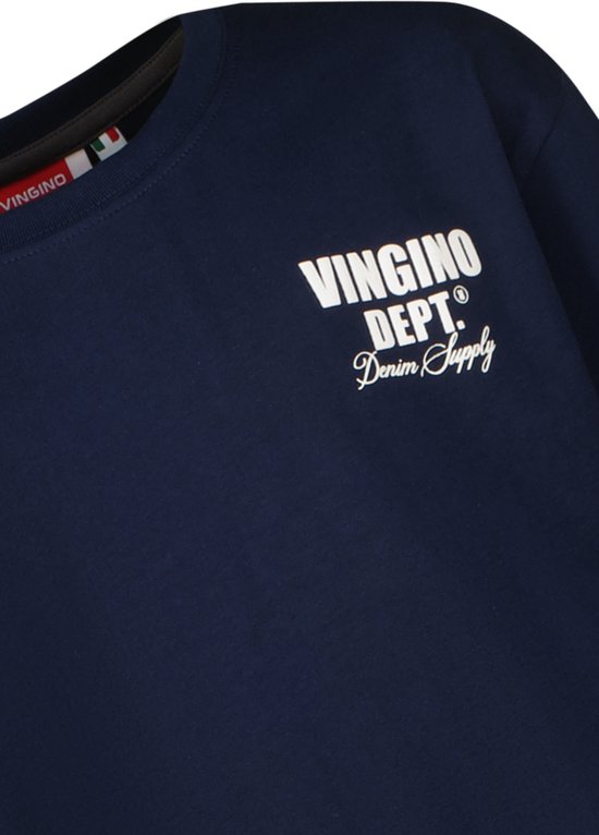 Vingino Basic Tee GD Sea Blue | The Little Green Bag