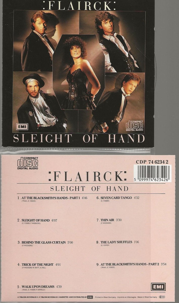 Flairck – Sleight Of Hand 9 Track Cd 1986
