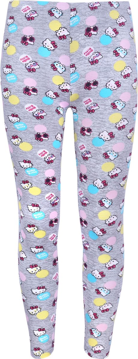 Lange grijze meisjeslegging met een terugkerend patroon - Hello Kitty