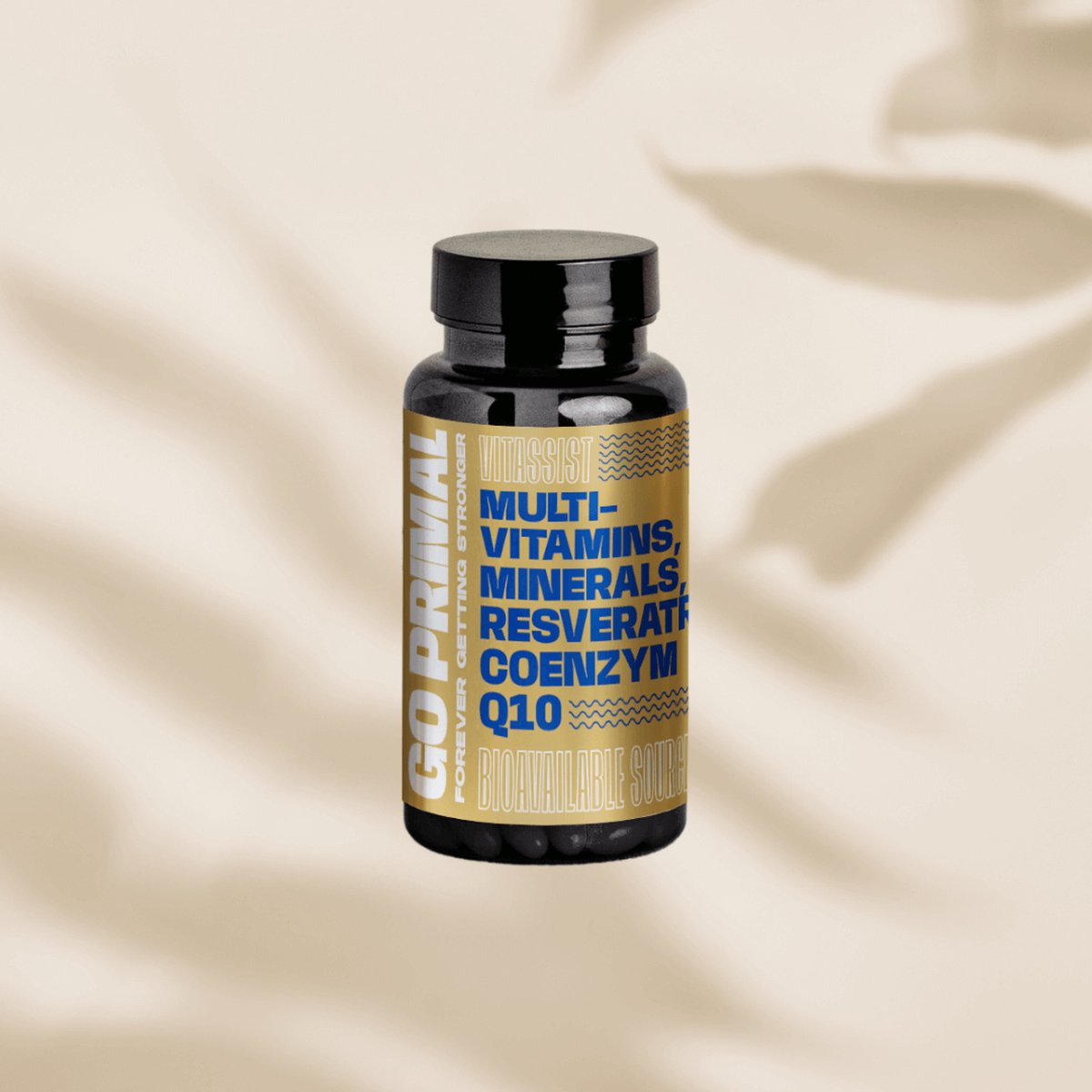 Goedkoopste Longevity Multivitamine Complete dagelijkse vitaminen voor energie, immuunondersteuning en algehele gezondheid | WelleVita | GoPrimal