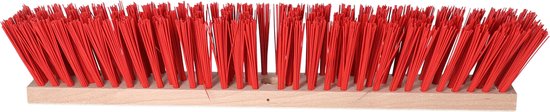 Buemag Bezemkop - Elaston - rood - hout - hard/extra stevig - 60 cm - 24mm - straatbezem/buitenbezem van Buemag — afbeelding 3