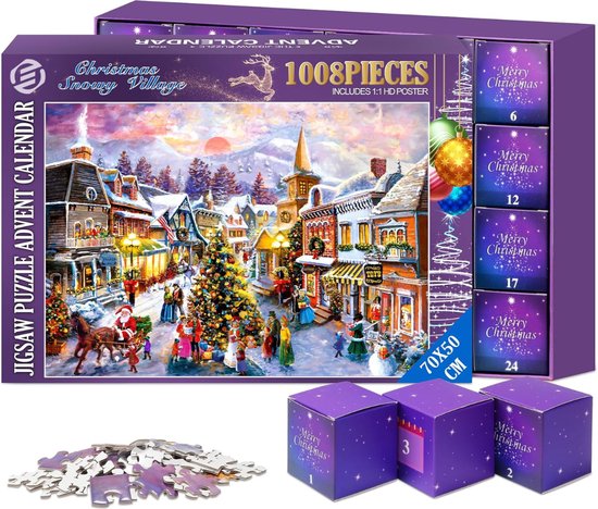 iZoeL Calendrier de l'Avent Bijoux Femme Calendrier de l'Avent 2024