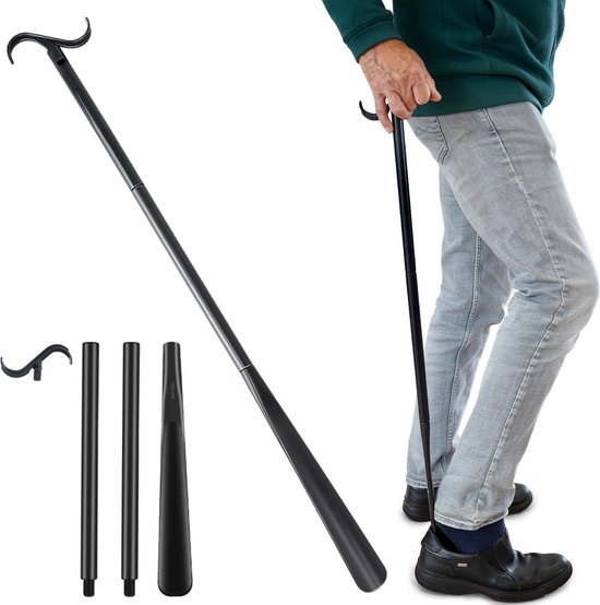 Foto: Safe age schoenlepel lang 3 lengtes incl aankleedstok en sokkenhulp 3 in 1 functie