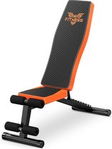 Halterbank Verstelbaar en Inklapbaar -300KG/660LB Opvouwbare en snelle Trainingsbank - voor thuis, sportschool - Zwart
