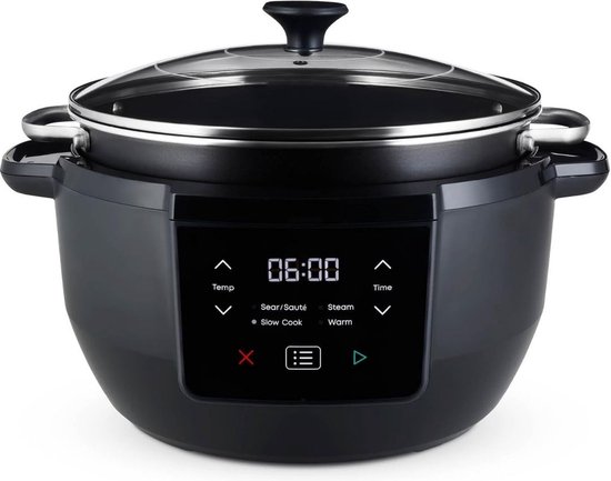 MKSS® Slowcooker met Timer - Keramische Binnenpan - Hotpot - Zwart