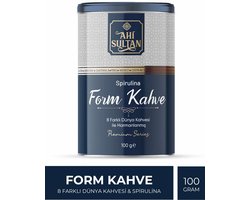 Ahi Sultan Coffee Form – Koffiemix met 8 Wereldkoffies – Met Spirulina, L-Carnitine & Collageen – Instant Koffie – 100 g