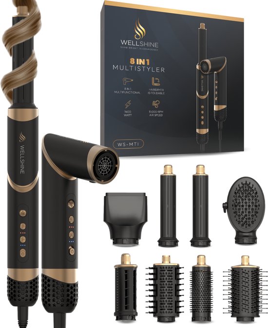 Wellshine 8 in 1 Airstyler met Coldshot